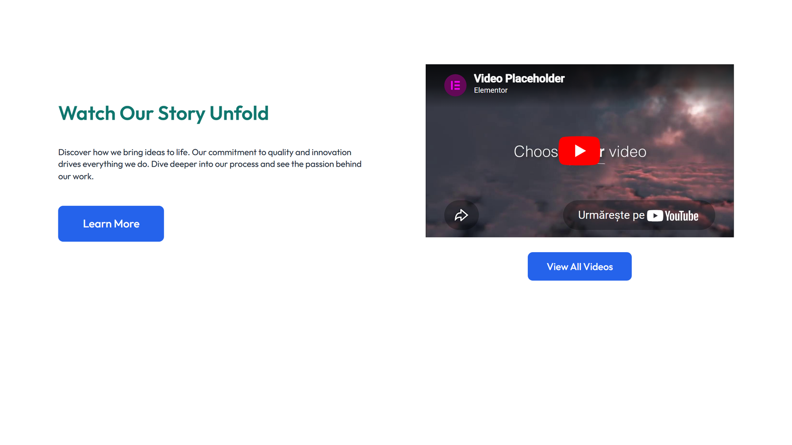 Video Layout Style 6 4 - Elementor component