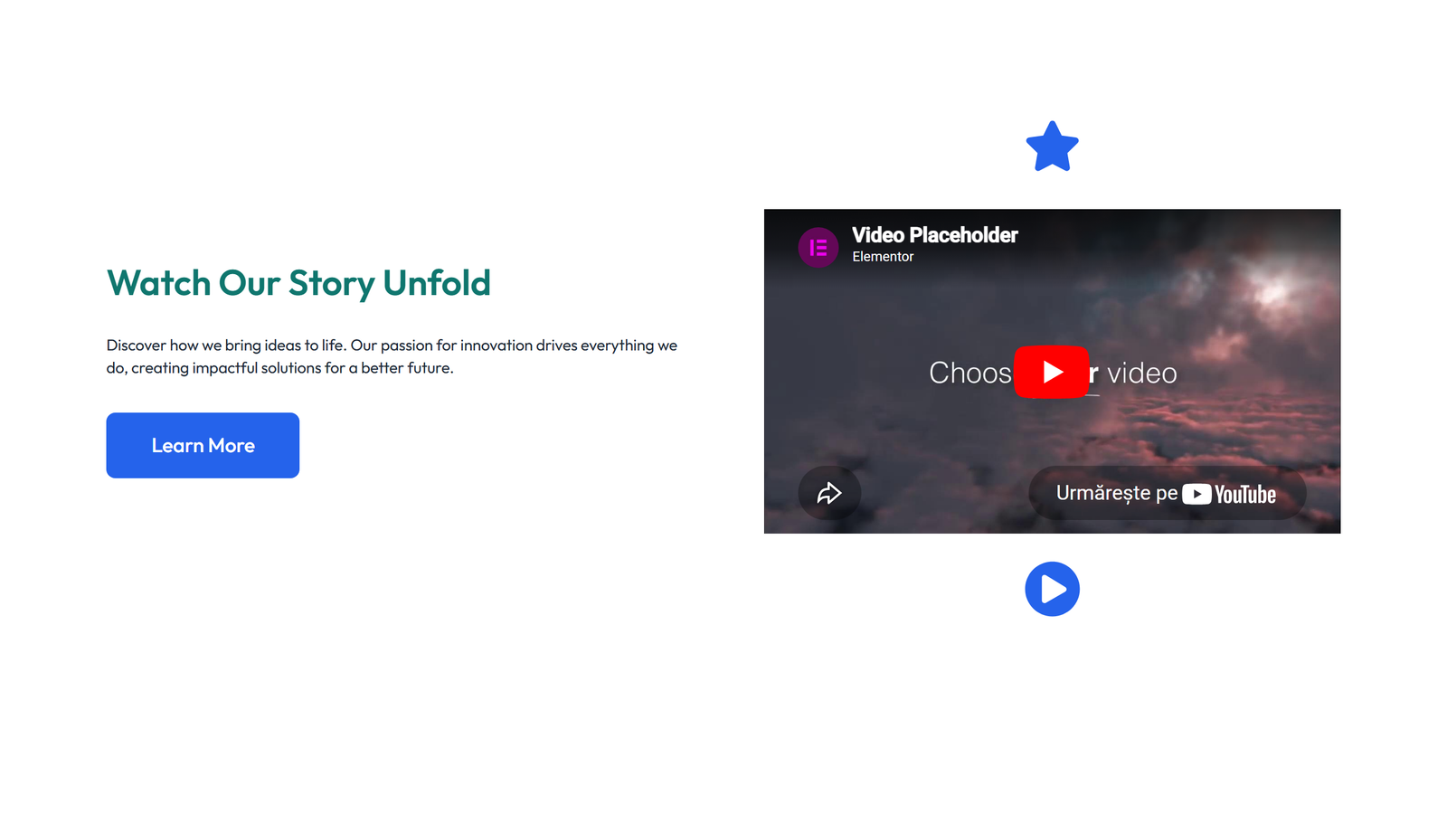 Video Layout Style 3 5 - Elementor component