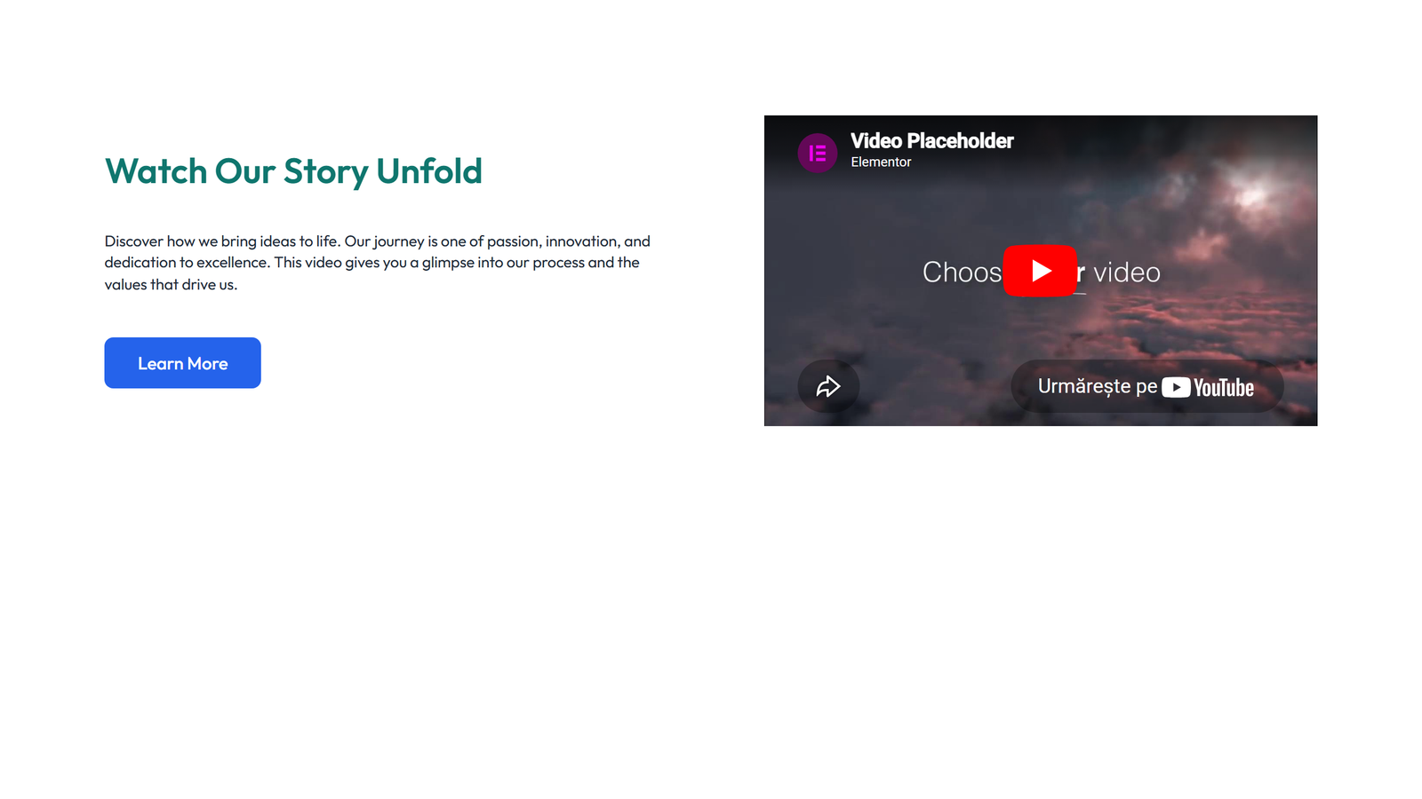 Video Layout Style 4 5 - Elementor component