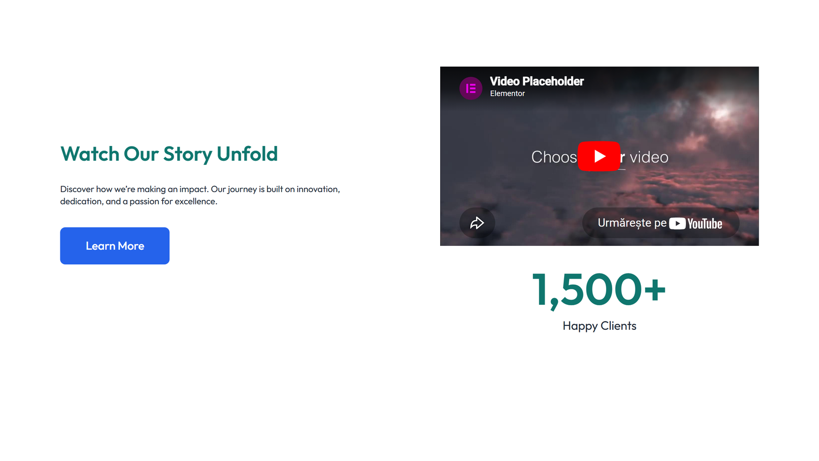Video Layout Style 5 6 - Elementor component